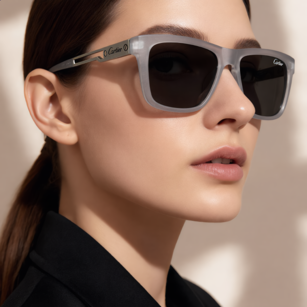 Square-Frame Sunglasses Cartier