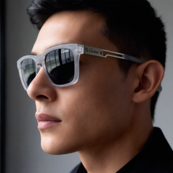 Square-Frame Sunglasses Cartier